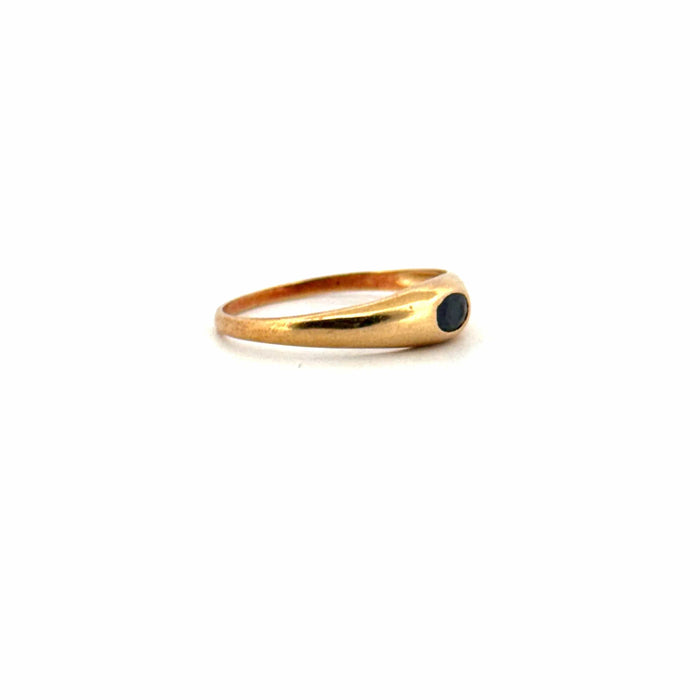 Bague 53 Bague Jonc Or Jaune Saphir 58 Facettes 65-GS35522