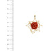 Pendentif Pendentif rose corail 58 Facettes 37431