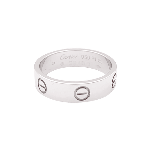 Bague 59 Bague Cartier "Love" platine. 58 Facettes 34272