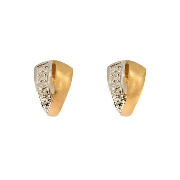 Boucles d'oreilles Puce D'oreilles or jaune diamant 58 Facettes LP1072