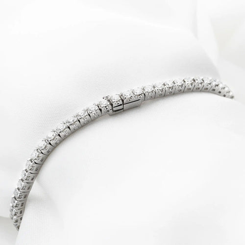 Bracelet Bracelet tennis en or blanc 2,96 ct 58 Facettes