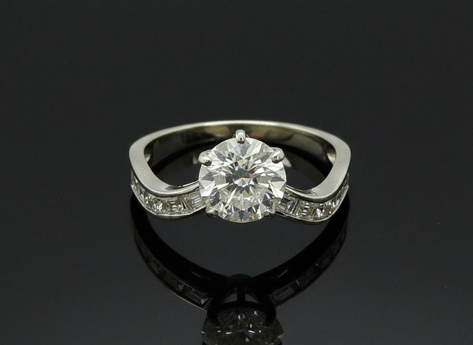 Bague Anello con Solitario da ct. 1.73 58 Facettes