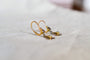 Boucles d'oreilles Dormeuses demi-perles en or jaune et or blanc 58 Facettes 3701