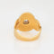Bague 52 Bague en or jaune avec cigare et grappe de diamants 58 Facettes G13593