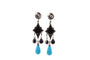 Boucles d'oreilles Boucles d'oreilles onyx, diamants et turquoises 58 Facettes 27762dv