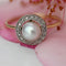 Bague 53 Bague ancienne ronde perle de culture et diamants taillés en rose 58 Facettes 24-346