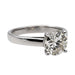 Ring 51 Solitaire Ring White Gold Diamond 58 Facettes 1907846CN