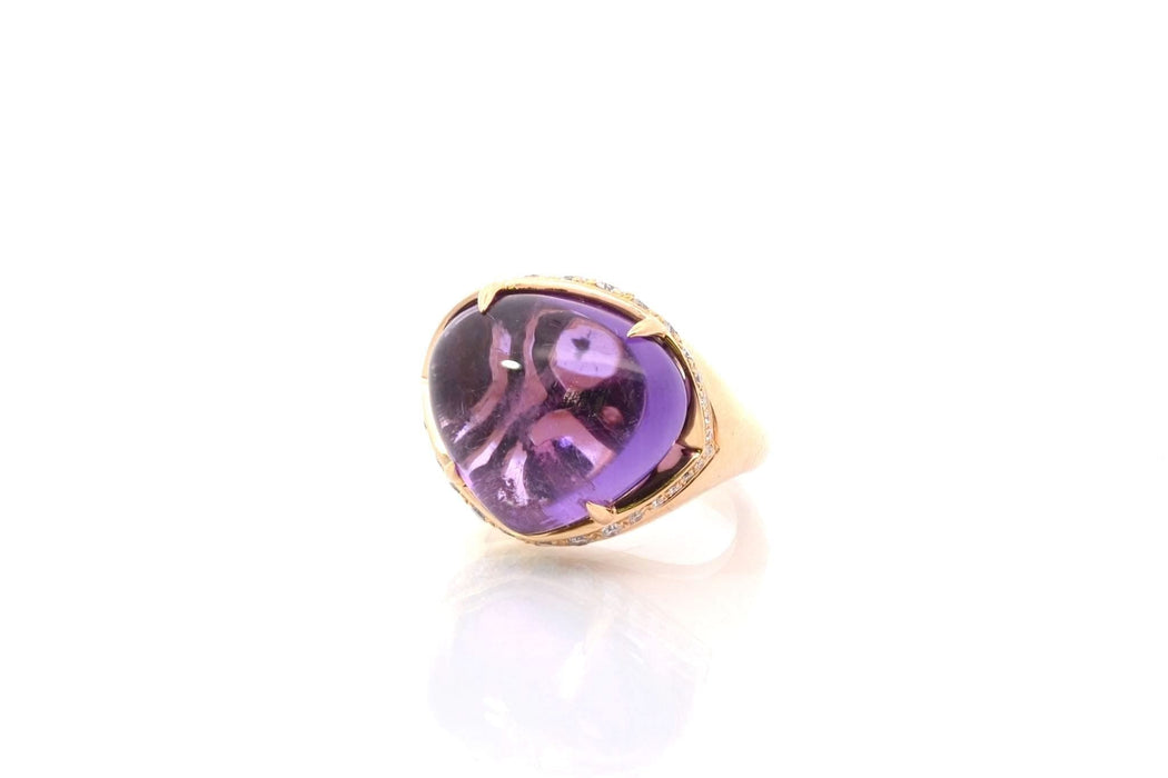 Bague Bague Bulgari Sassi amethyste et diamants en or 58 Facettes 25943