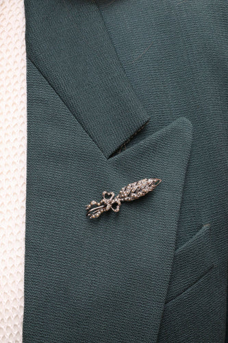 Broche Broche ancienne épi de blé en or, argent et perles fines 58 Facettes 772