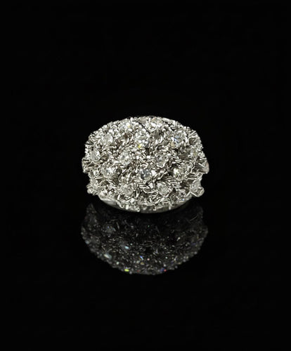 Bague Bague en diamants entrelacés des années 1950 58 Facettes