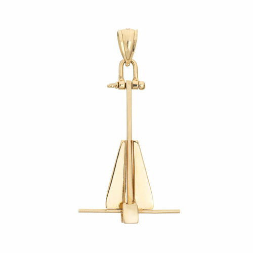 Pendentif pendentif ancre charm or jaune 58 Facettes G13515