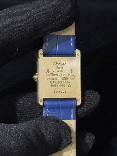 Montre CARTIER - Tank - À voir absolument - Cadran Bréguet - Grand modèle - Vintage 58 Facettes