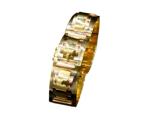 Bracelet Bracelet Tank en Trois Ors 58 Facettes A10888