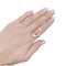 Bague 56 Bague, or jaune, corail peau d'ange et diamants 58 Facettes 33265