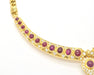 Collier Collier en or jaune avec diamants et rubis 58 Facettes