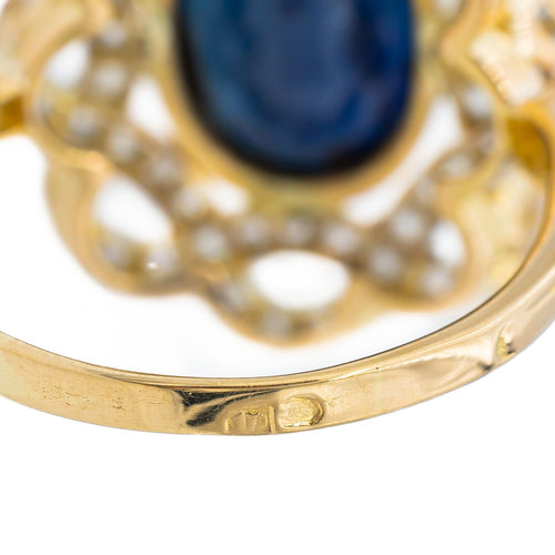 Bague 55 Bague Or jaune Saphir 58 Facettes 2819767CN