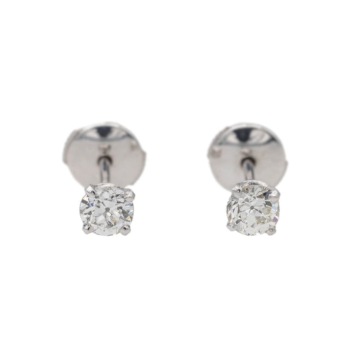 Boucles d'oreilles Boucles d'oreilles Puces Or blanc Diamant 58 Facettes 3547206CN