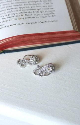 Boucles d'Oreilles Retro Diamants 1.55 Cts