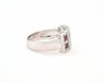 Bague Bague bandeau avec rubis et diamants 58 Facettes