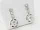 Boucles d'oreilles Paire de dormeuses anciennes en or blanc et diamants 58 Facettes 32108