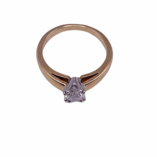 Bague 54 Solitaire Or Jaune Diamant 58 Facettes 13-GS32750-02