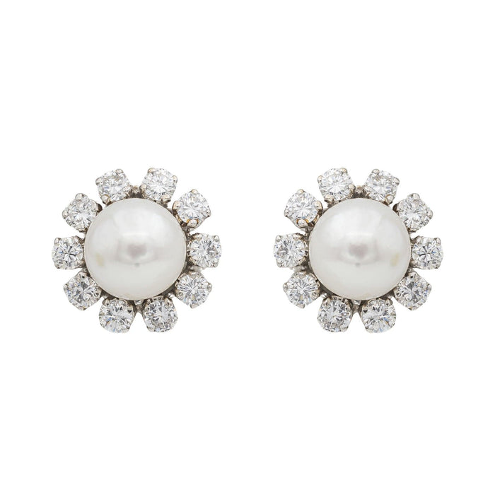 Boucles d'oreilles Boucles d'oreilles Perle Or blanc Perle 58 Facettes 2432019CN