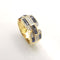 Bague Bague en or sertie de saphirs et diamants 58 Facettes
