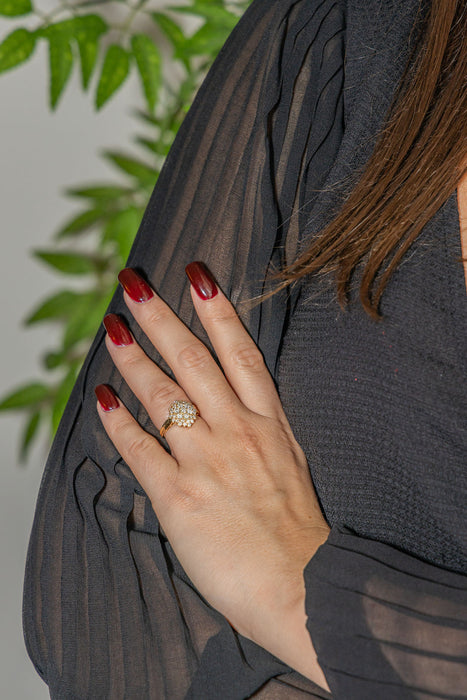 Bague Pompadour Or jaune Diamant