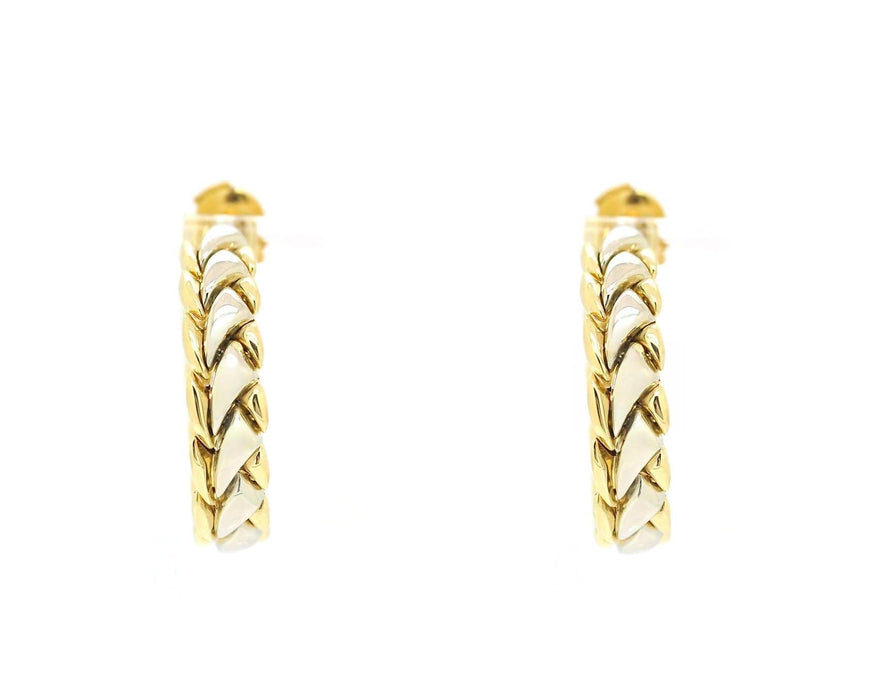 Boucles d'oreilles Orecchini Chimento in oro giallo e bianco 58 Facettes