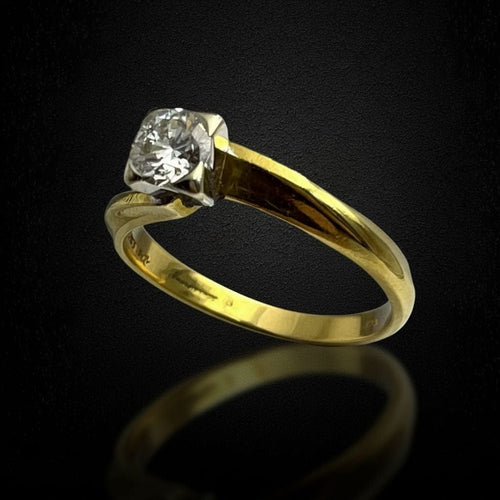 Bague Bague solitaire Salvini avec diamant de 0,40 ct. 58 Facettes