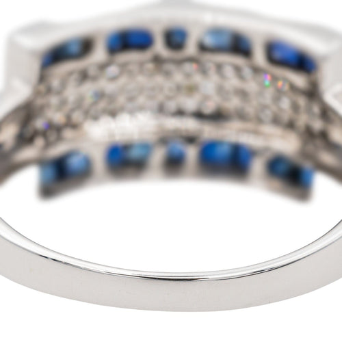 Bague 57 Bague Or blanc Saphir 58 Facettes 3646128CN