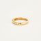 Bague 53 Alliance demi-tour diamants or jaune 58 Facettes