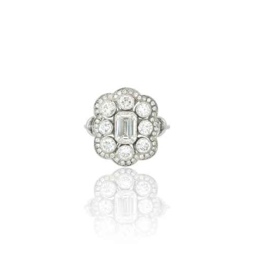 Bague Diamond Art Deco inspired ring ring 58 Facettes