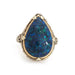 Bague c1920s Art Déco Black Opal Ring Vintage White Gold 58 Facettes G13423