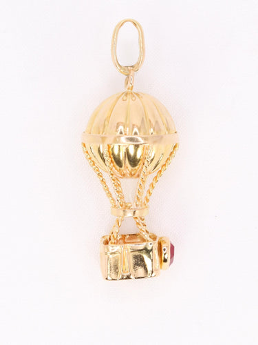 Pendentif charms montgolfière or jaune