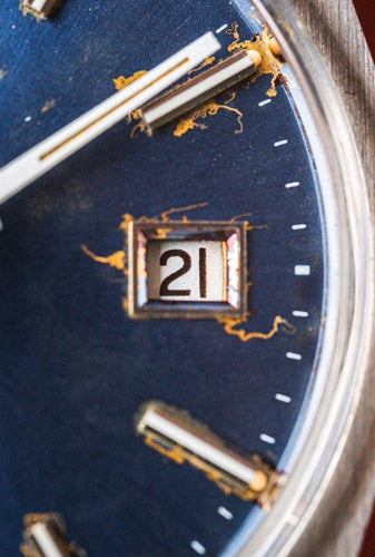 Bracelet Omega Genève, cadran bleu, bracelet en acier, automatique 58 Facettes