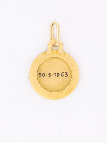 Pendentif PERROUD Pendentif vintage signe du zodiaque Gémeaux or jaune 58 Facettes 1099.25