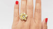 Bague 54 Bague vintage en or jaune et diamants 58 Facettes 31829