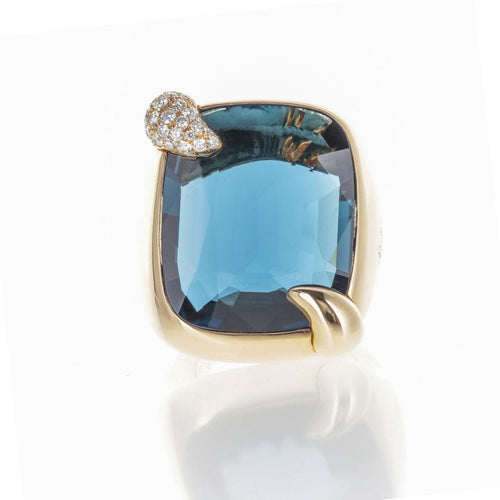 Bague 54 Bague Pomellato Ritratto en or rose, topaze et diamants 58 Facettes 2.18498