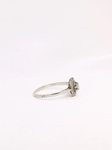 Bague 58 Bague Belle  Époque diamants taille ancienne 0,15 ct 58 Facettes J323