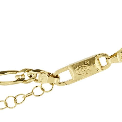 Collier à maillons figaro en or jaune Chini