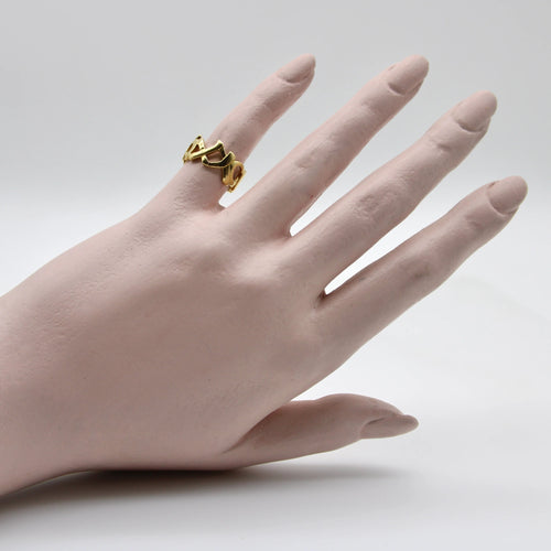 Bague Bague Tiffany & Co. en or 18 carats avec motif graffiti Paloma Picasso 58 Facettes