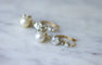 Boucles d'oreilles Dormeuses Art Deco or, perles, et diamants 58 Facettes