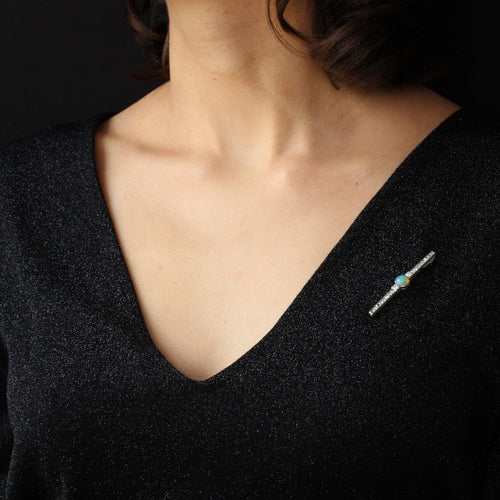 Broche Broche ancienne opale et diamants art déco 58 Facettes 20-568