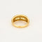 Bague 59 Bague bandeau or jaune et diamants 58 Facettes CAL2259