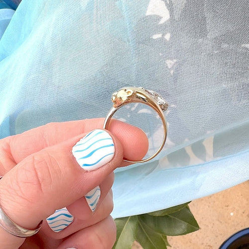 Bague 58.5 Bague féline panthères - Diamants - unisexe - Or 18 K 58 Facettes AA 1715