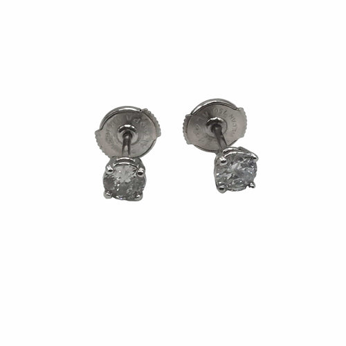 Boucles d'oreilles Boucles d'oreilles or blanc diamants 58 Facettes