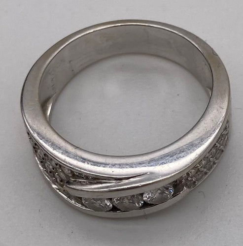 Bague Or Gris et Diamants