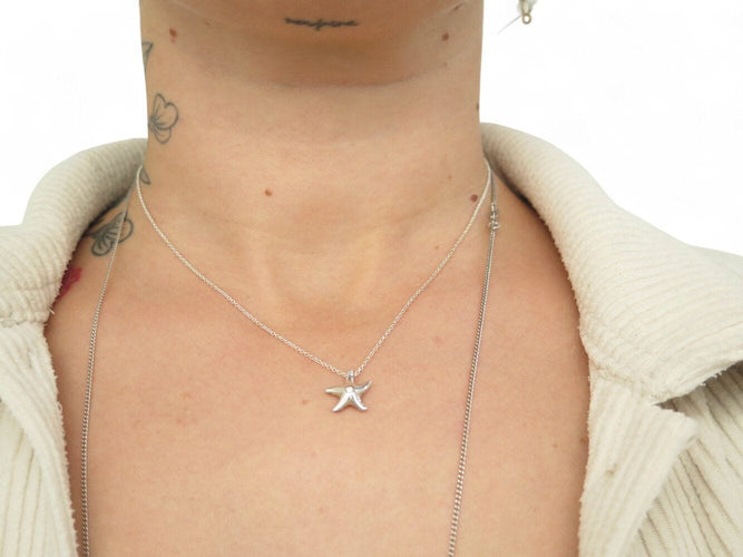 collier tiffany pendentif etoile de mer 26195306 argent & diamant 58 Facettes 269931