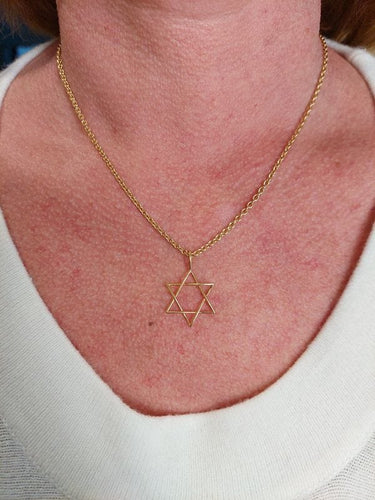 Pendentif Pendentif or jaune Maguen David 58 Facettes 092211